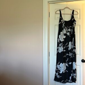 a new day Black and White Floral Maxi Dress